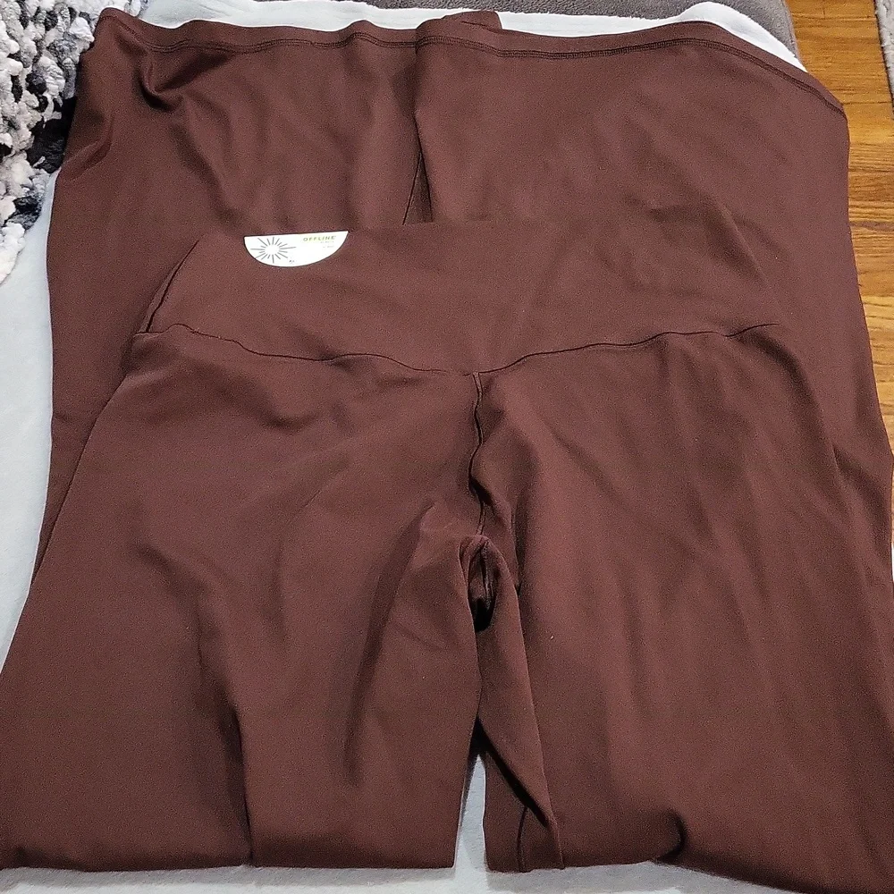 OFFLINE By Aerie Real Me High Waisted Crossover Flare Legging - Picture 9 of 10